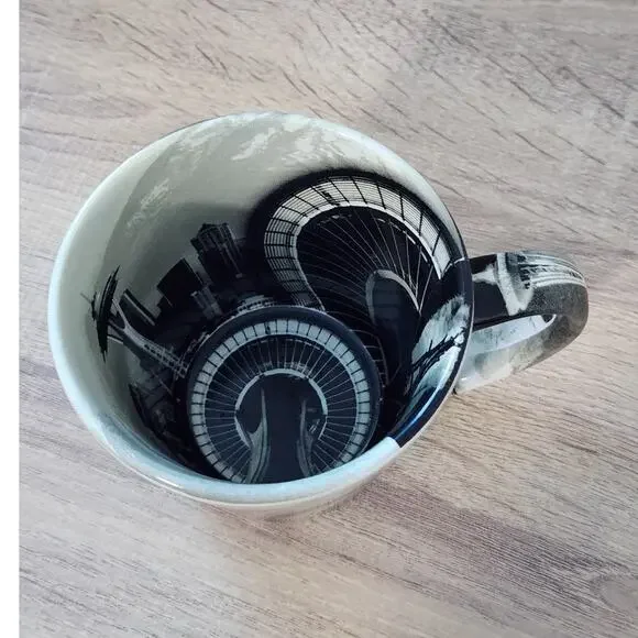 Washington Space Needle Mug Cup Seattle Black Gray Travel Keepsake Architecture - Picture 8 of 10